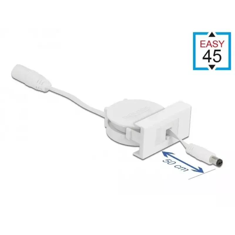 Intrekbare stroomkabel DeLOCK Easy 45 module 81377