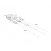 DeLOCK Easy 45 module USB 2.0 3-in-1 intrekbare kabel 0,5 m