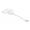 DeLOCK Easy 45 module USB 2.0 3-in-1 intrekbare kabel 0,5 m