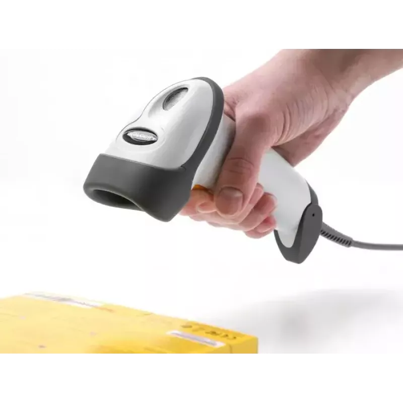 DeLOCK USB-barcodescanner 1D laser lichtgrijs handheld bedraad RJ-50