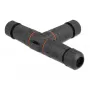 Delock 86917 Outdoor-kabelconnector, T-vorm, 3-pins, IP68, schroeftype, zwart