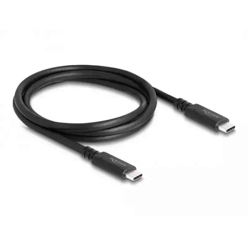 DeLOCK USB4 40 Gbit/s coaxkabel 1,2 m USB PD 3.1 240 W