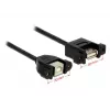 USB-kabel DeLOCK 1 m USB 2.0-A/USB 2.0-B zwart