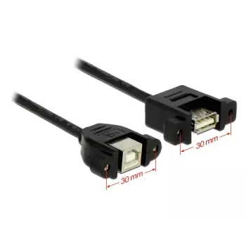 USB-kabel DeLOCK 1 m USB 2.0-A/USB 2.0-B zwart