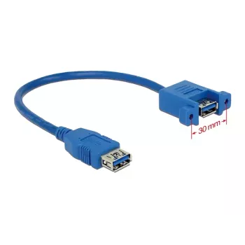 USB-kabel DeLOCK 0,25 m 2x USB 3.0-A