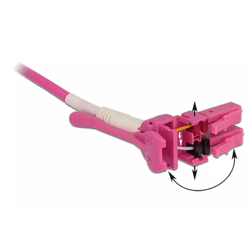 Glasvezelkabel DeLOCK 85135 5m LC roze