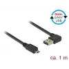 USB-kabel DeLOCK 85165 USB 2.0 1m USB A Micro-USB B zwart