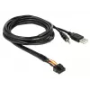 USB-kabel DeLOCK 85718 1,5 m USB A zwart