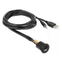 USB-kabel DeLOCK 85718 1,5 m USB A zwart