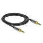 Audiokabel 3,5 mm DeLOCK 85786 2 m zwart grijs