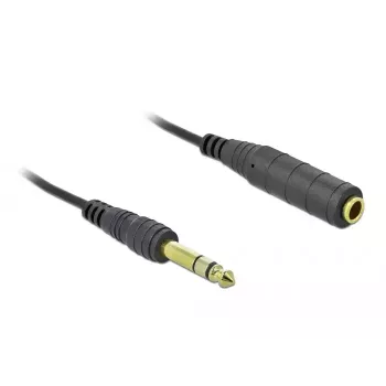 Audiokabel DeLOCK 85938 2m 6,35mm zwart
