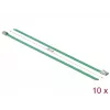 Kabelbinder DeLOCK 18801 roestvrij staal groen 200 mm 10 stuks