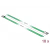Kabelbinder DeLOCK 18808 staal groen 10 stuks
