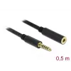 Audiokabel DeLOCK 85795 0,5 m 4,4 mm zwart