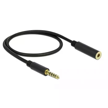 Audiokabel DeLOCK 85795 0,5 m 4,4 mm zwart
