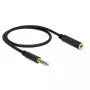 Audiokabel DeLOCK 85795 0,5 m 4,4 mm zwart