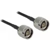 Coaxkabel LMR195 DeLOCK 90424 10 m zwart grijs
