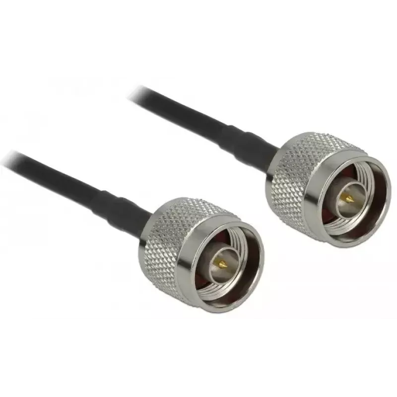 Coaxkabel LMR195 DeLOCK 90424 10 m zwart grijs
