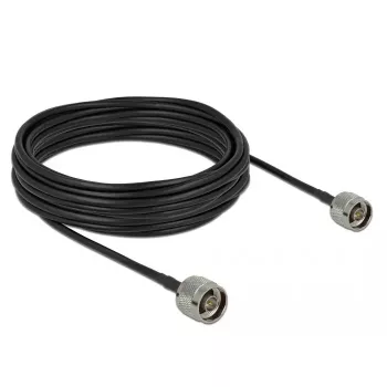 Coaxkabel LMR195 DeLOCK 90424 10 m zwart grijs