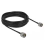 Coaxkabel LMR195 DeLOCK 90424 10 m zwart grijs
