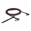 USB 2.0-kabel DeLOCK EASY-USB Type-A stekker naar Type-C stekker haaks 2 m zwart