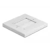 Wandplaat DeLOCK 66495 wit