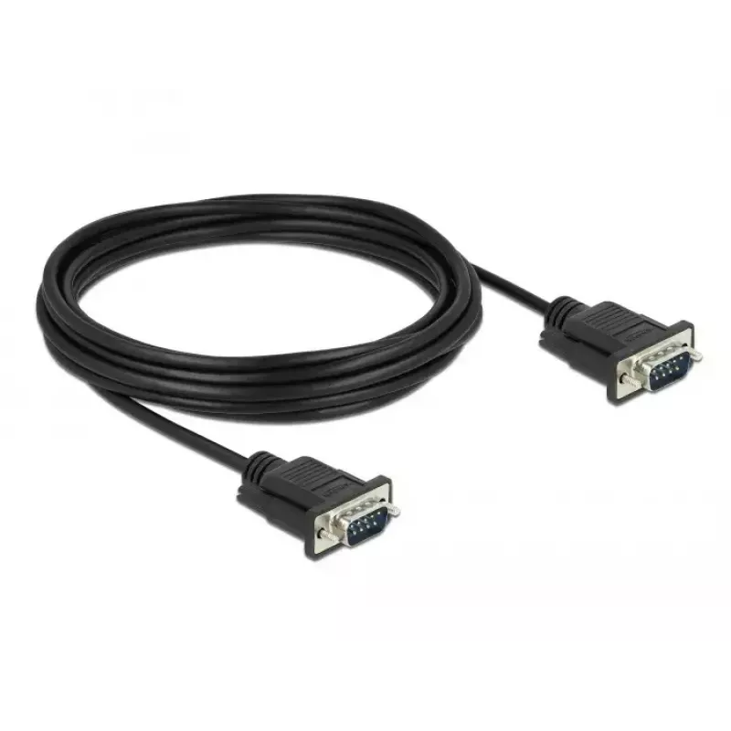Seriële kabel DeLOCK 86576 zwart 5 m RS-232 Sub-D9