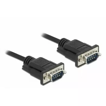 Seriële kabel DeLOCK 86576 zwart 5 m RS-232 Sub-D9