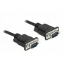 Seriële kabel DeLOCK 86576 zwart 5 m RS-232 Sub-D9