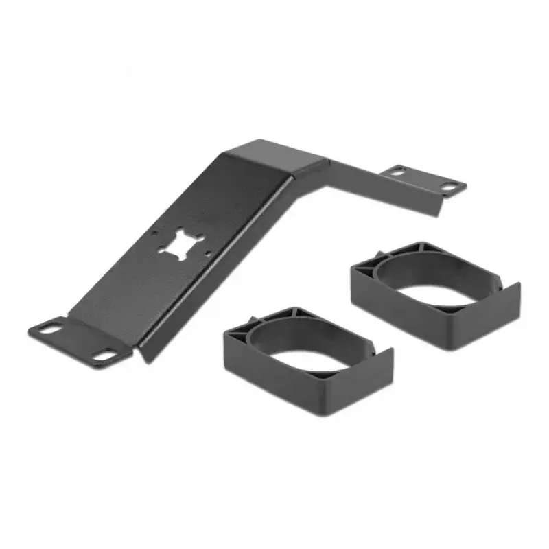 Kabelmanagementpaneel DeLOCK 10 inch 1HE zwart met haken