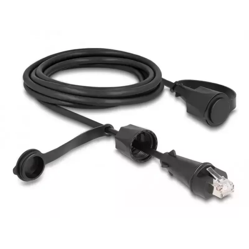 DeLOCK netwerkkabel RJ45-stekker naar RJ45-stekker Cat.6 STP 3 m IP68 waterdicht