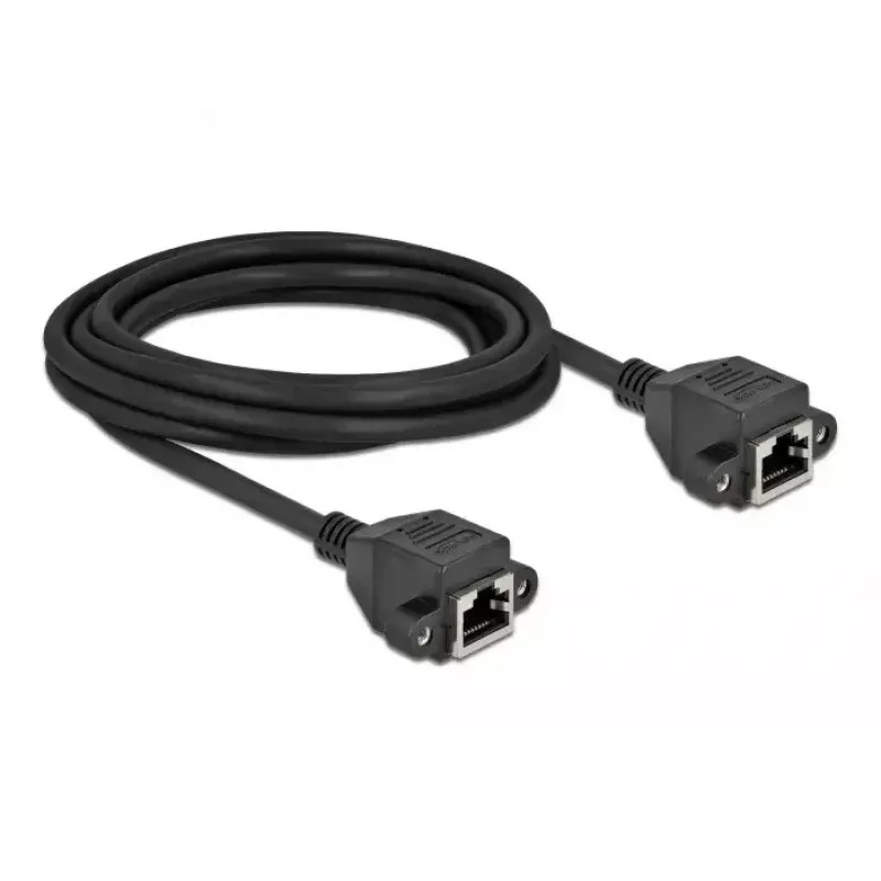 Netwerk-verlengkabel DeLOCK Cat.6A 3 m zwart