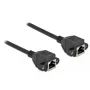Netwerk-verlengkabel DeLOCK Cat.6A 3 m zwart
