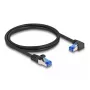 DeLOCK netwerkkabel RJ45 Cat.6A S/FTP 1 m zwart