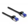 Netwerkkabel DeLOCK RJ45 Cat.6A S/FTP slank 2 m zwart