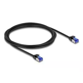 Netwerkkabel DeLOCK RJ45 Cat.6A S/FTP slank 2 m zwart