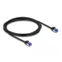 Netwerkkabel DeLOCK RJ45 Cat.6A S/FTP slank 2 m zwart