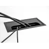 Kabeldoorvoer DELOCK 66855 voor bureau, zwart, 80×80×28 mm, 1 stuk