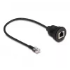 DeLOCK kabel RJ12-stekker naar RJ12-bus 30 cm zwart