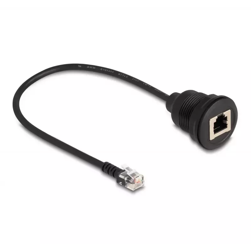 DeLOCK kabel RJ12-stekker naar RJ12-bus 30 cm zwart