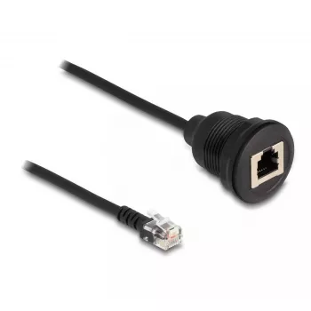 DeLOCK kabel RJ12-stekker naar RJ12-bus 30 cm zwart