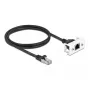 DeLOCK netwerk-verlengkabel Cat.6A 1 m zwart S/FTP RJ45