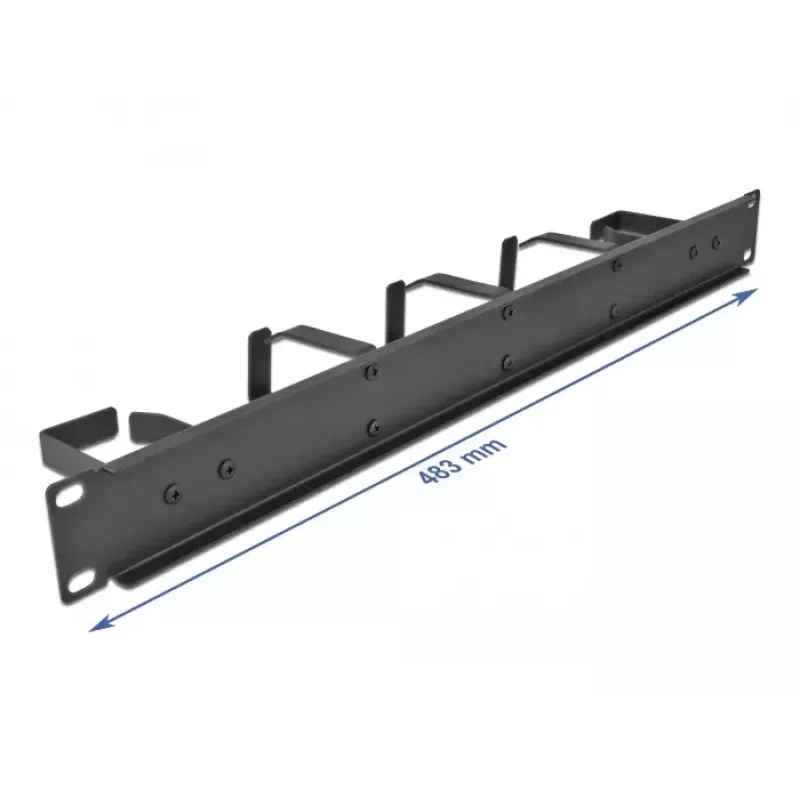 Kabelmanagementpaneel DeLOCK 19 inch 66848 zwart met 5 haken