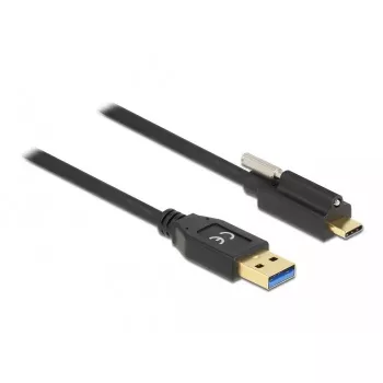 USB-kabel DeLOCK 84028 1,5 m USB 3.2 Gen 1 USB A USB C zwart