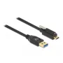 USB-kabel DeLOCK 84028 1,5 m USB 3.2 Gen 1 USB A USB C zwart
