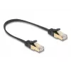 Netwerkkabel DeLOCK RJ45 plat 0,25 m Cat6A zwart