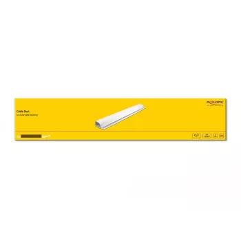 Kabelgoot DeLOCK 20885 ondertafelmontage 63 x 28 mm wit 2 stuks
