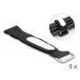 Klittenbandkabelbinder DeLOCK 203x20mm zwart 5 stuks