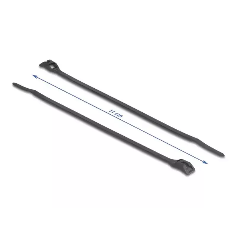 Herbruikbare kabelbinder DeLOCK 19465 polyamide zwart 110mm 100 stuks