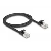 Netwerkkabel DeLOCK 81163 RJ-45 Cat6a 1 m zwart